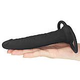 Насадка для подвійного проникнення Silicone Fantasy Double Prober Black, фото 5