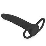Насадка для подвійного проникнення Silicone Fantasy Double Prober Black, фото 7