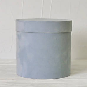 Оксамитова кругла коробка d=16 h = 15 см