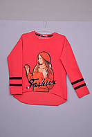Лп-142 Свитшот, худи, свитер для девочки размер 140 152 Красный,