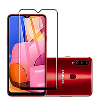 Защитное стекло (защита) Full Glue для Samsung Galaxy A20s 2019 A207 | A207F | A207M | A2070 (черный цвет)