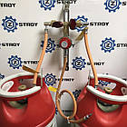 Газобалонка на 2 балона 4 кг/год 30-70 мбар (Робочий та резервний), комплект, фото 4