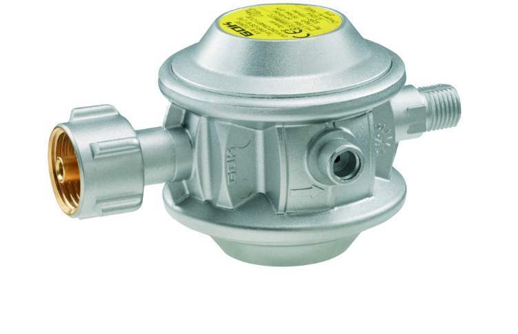 Газовий двух камерний регулятор KLF G 1/4LH 30 mbar 1,5 кг/год, фото 1