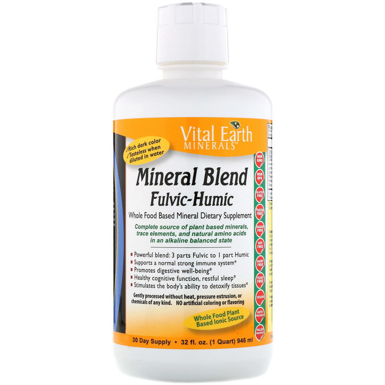 Суміш фульвових і гумінових мінералів Vital Earth Minerals "Mineral Blend Fulvic-Humic" (946 мл)