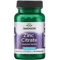 Swanson Zinc Citrate 30 mg, Цинк Цитрат (60 капс.)