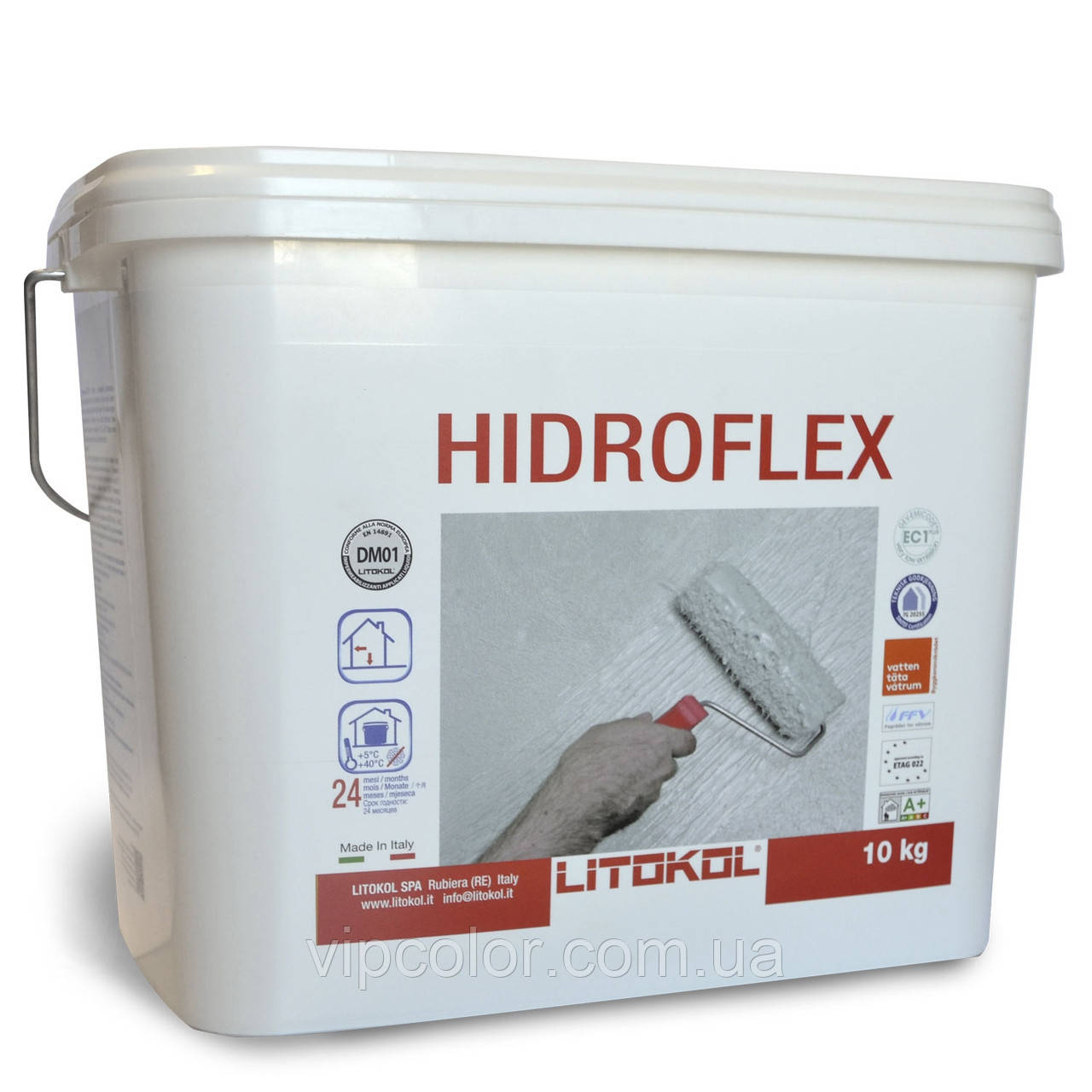 Litokol HIDROFLEX гидроизоляционная мембрана готовая к применению HFL0020 20 кг - фото 1 - id-p927801972