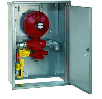 Регулятор ємності 2- ступені з ПЗК та ПСК в ящику з ізоляційною вставкою IG G 1/2 * IG G 1 50 мбар 20-60