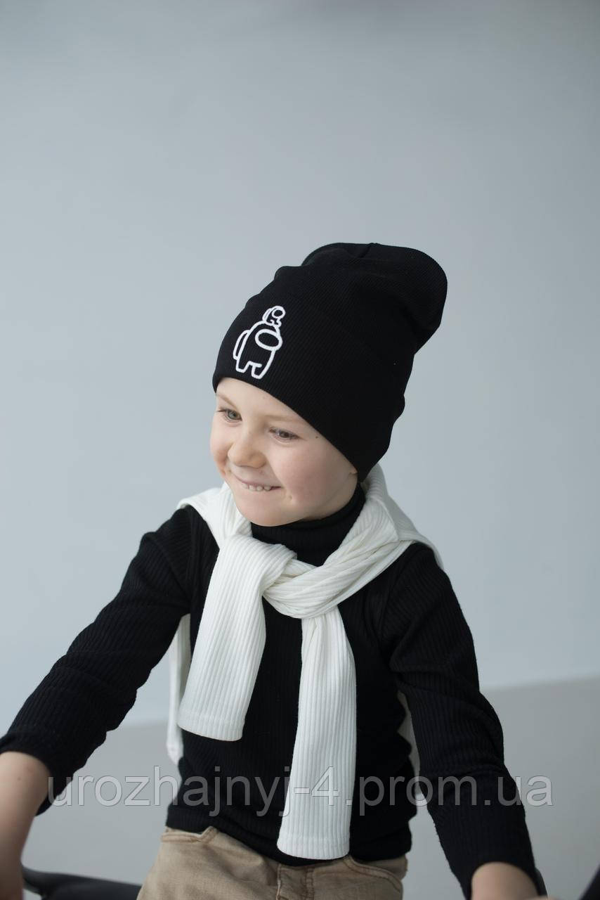 Шапка подвійний трикотаж 52-54р код 3116 Glory-kids