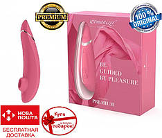 Вуманайзер! Безконтактний кліторальний стимулятор Womanizer Premium, Raspberry, Оригінал + подарунок!!