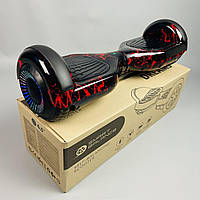 Гироборд 6,5 дюймов Smart Balance Гироскутер Сигвей Цвет - Черный с Красными Молниями