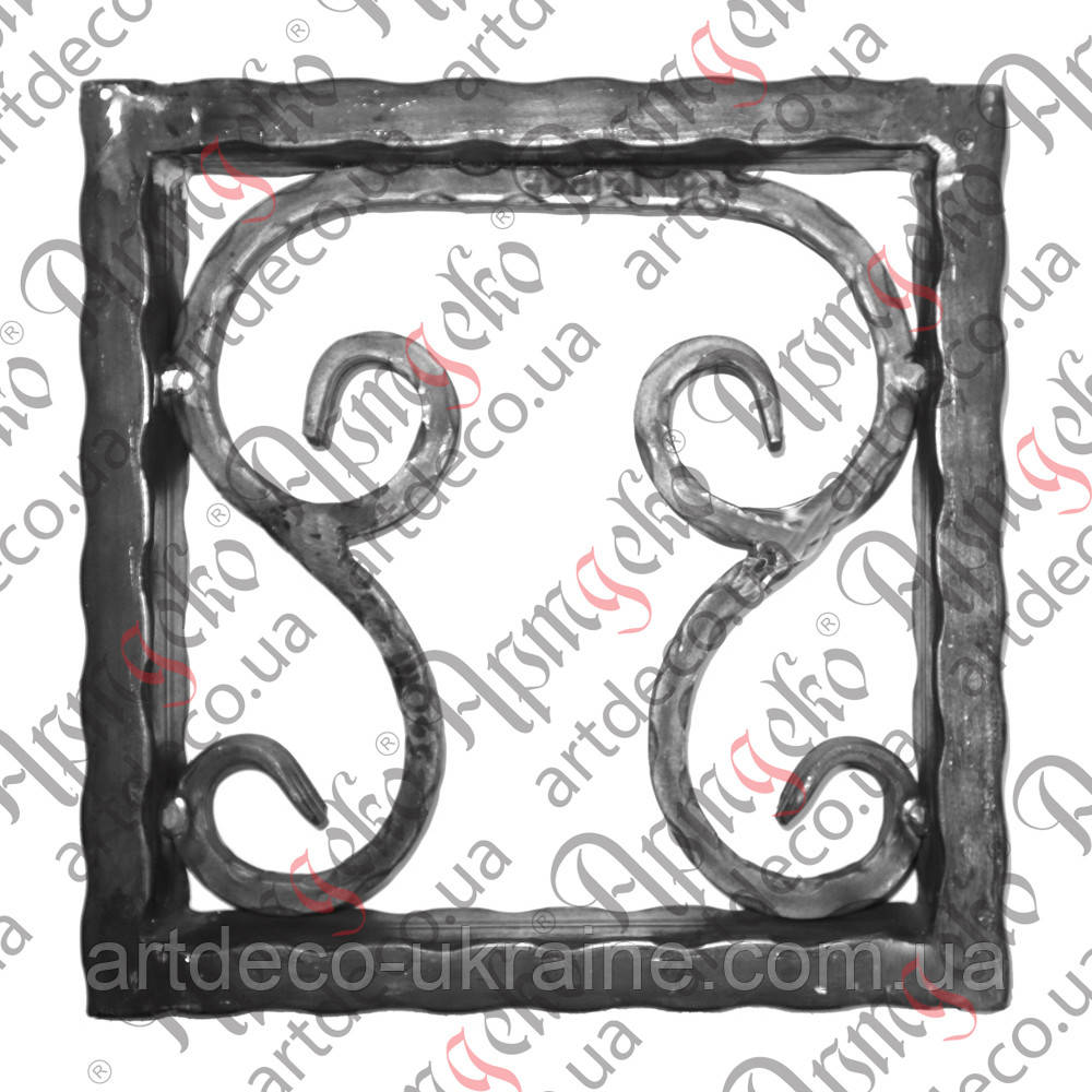 Панель кована 300х300х40х25/12 вальц. Арт 15.219, фото 1