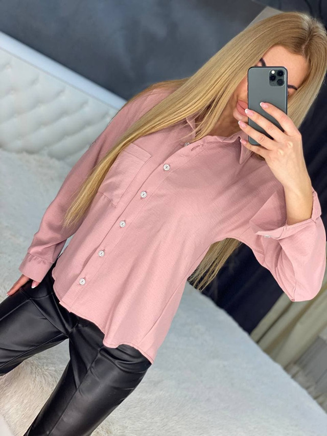 Женская легкая рубашка из софта