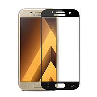 Защитное стекло (защита) Full Glue для Samsung Galaxy A3 2017 A320 | A320F | A320FL | A320Y (черный цвет)