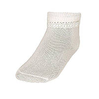 Нарядные детские носки для девочки с кружевным рюшем 0-2 MaxiMo Германия 73233-017800 Белый