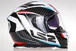 Мотошолом LS2 FF800 FF800 STORM 2 Racer Blue Red   ECE2206, фото 9