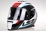 Мотошолом LS2 FF800 FF800 STORM 2 Racer Blue Red   ECE2206, фото 2