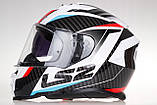 Мотошолом LS2 FF800 FF800 STORM 2 Racer Blue Red   ECE2206, фото 8