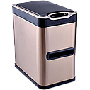 Сенсорне відро для сміття JAH 7 л (прямокутне, колір рожеве золото, внутрішнє відро), фото 2