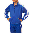 Костюм спортивний дитячий Zelart Dress LD-581 зріст 145-155 см (32) Blue-White, фото 2