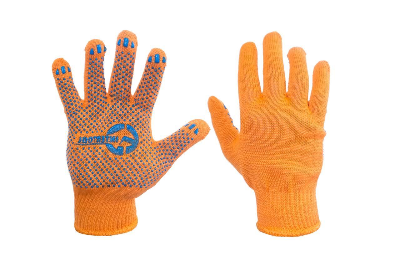 Рукавички робочі Intertool - 70/30 з точкою 50г чорні 10"