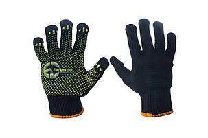 Рукавички робочі Intertool - 60/40 з точкою 90г чорні 10", фото 1