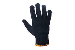 Рукавички робочі Intertool - 60/40 з точкою 90г чорні 10", фото 3