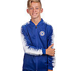 Костюм спортивний дитячий Zelart Dress Chelsea Челсі LD-6112T-QEX зріст 125-135 см (26) Blue-White, фото 3