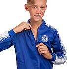 Костюм спортивний дитячий Zelart Dress Chelsea Челсі LD-6112T-QEX зріст 125-135 см (26) Blue-White, фото 4