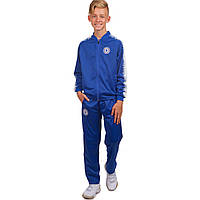 Костюм спортивный детский Zelart Dress Chelsea Челси LD-6112T-QEX рост 135-140 см (28) Blue-White