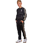 Костюм спортивний дитячий Zelart Dress Juventus Ювентус LD-6105T зріст 140-145 см (30) Black-Gold, фото 2