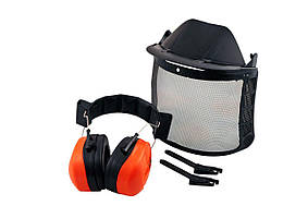 Щиток для захисту обличчя Vita - сітка з навушниками 31 db