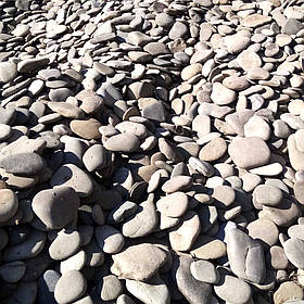 Галька річкова плоска 50-120 мм 25 кг