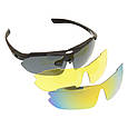 Окуляри захисні з поляризацією 3 лінзи Polarized 3-lens Kit Black, фото 5