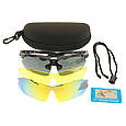 Окуляри захисні з поляризацією 3 лінзи Polarized 3-lens Kit Black, фото 8