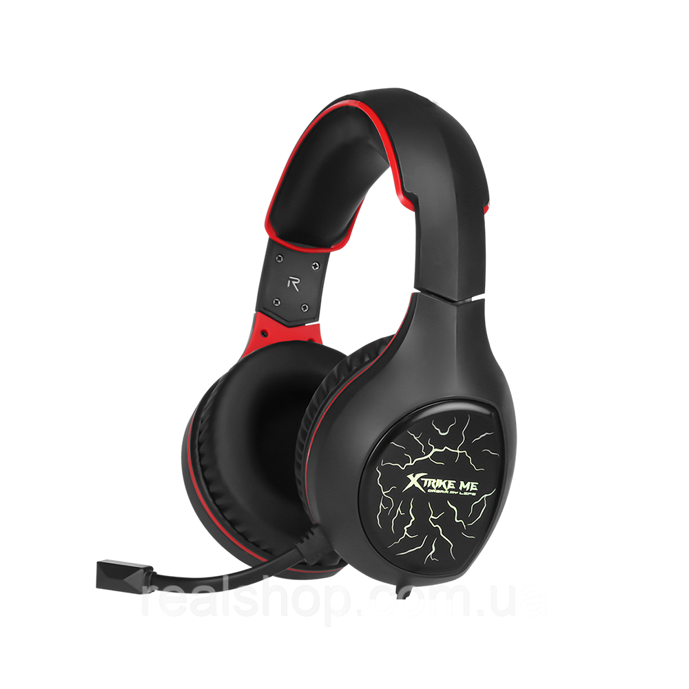 Ігрові навушники XTRIKE ME GH-710 з мікрофоном і RGB-підсвіткою, фото 1