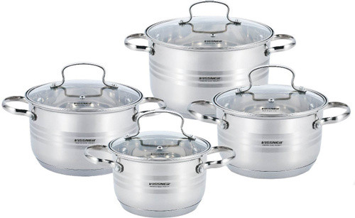 Комплект посуду VISSNER Jolie нержавіюча сталь 8 пр 50420, фото 1