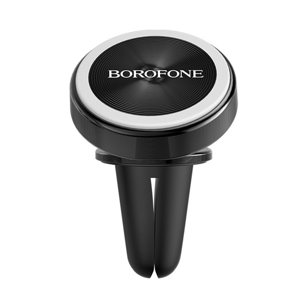 Тримач (автотримач) магнітний для телефону в машину Borofone BH6 Platinum Чорний/ Сріблястий
