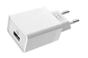 Зарядний пристрій (швидка зарядка) для телефону Borofone BA17A Centrino Quick Charge 3.0 Білий, фото 3