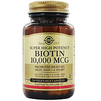 Пищевая добавка в капсулах Солгар Solgar Biotin Биотин В7 10000 мкг 60 шт