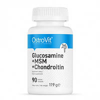 Глюкозамін + МСМ + Хондроїтин OstroVit  (GLUCOSAMINE + MSM + CHONDROITIN) 90 таблеток