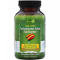 Жиросжигающий комплекс Testosterone-Extra Fat Burner, Irwin Naturals, 60 желатиновых капсул