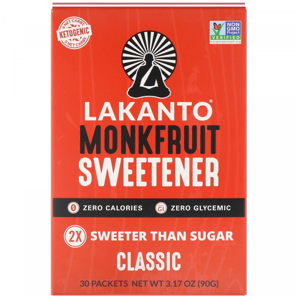 Підсолоджувач, класичний, Monkfruit Sweentener, Classic, Lakanto, 90 г