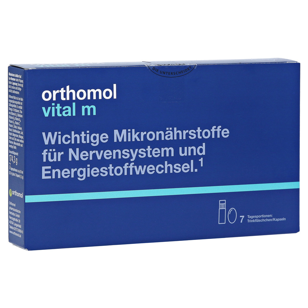 Orthomol Vital M, Ортомол Вітал М, 7 днів (питні пляшечки / капсули), фото 1