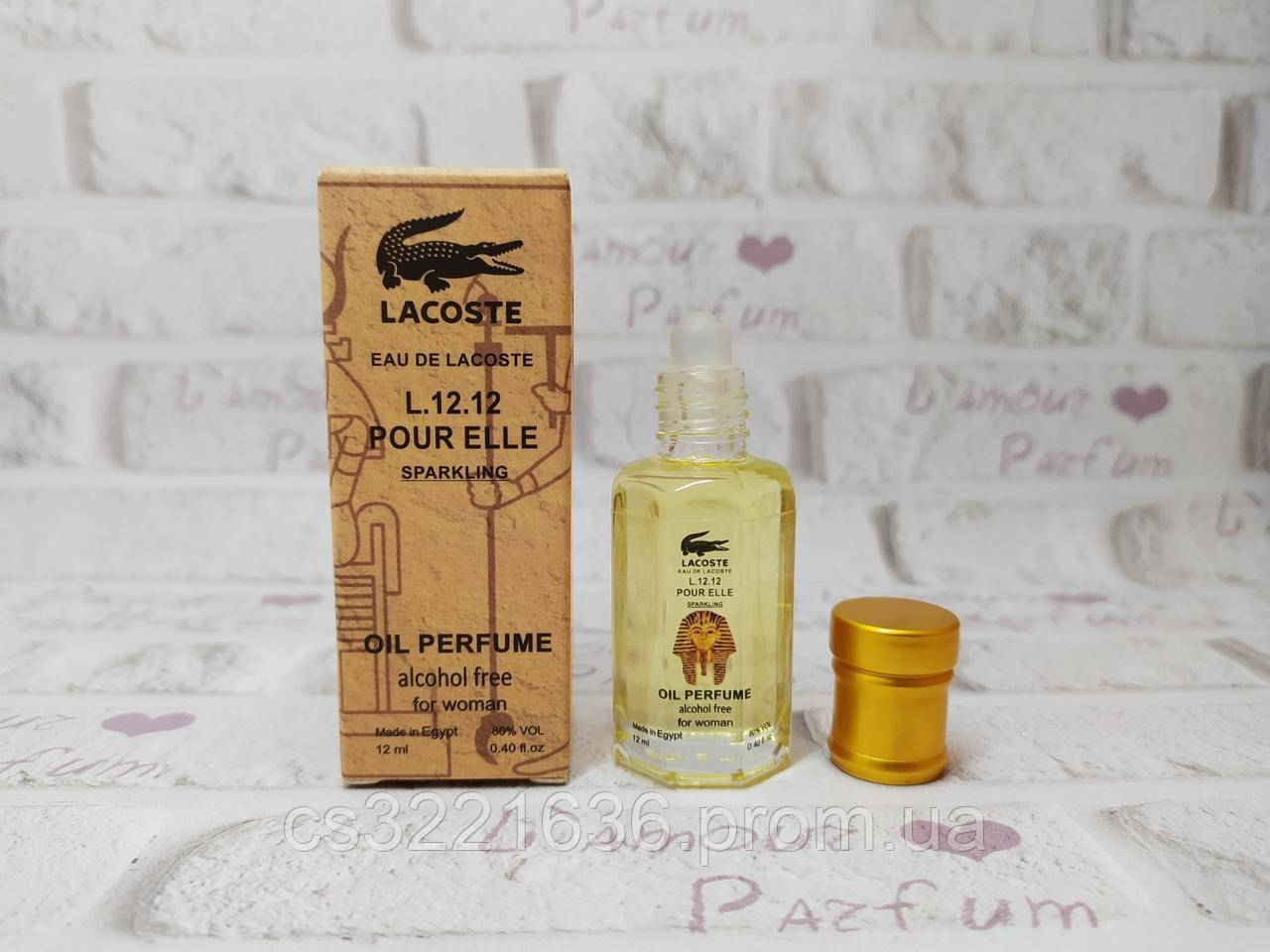 Оригинальные Масляные Духи Женские Lacoste Eau De L.12.12 Pour Elle ...