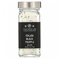 Итальянская морская соль с черным трюфелем, Italian Black Truffle Sea Salt, The Spice Lab, 113 г