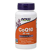 Коэнзим Q10, CoQ10, Now Foods, 30 мг, 60 капсул