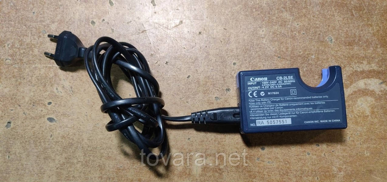 Зарядний пристрій для акумулятора фотокамер Canon CB-2LSE 4.2 V 0.5 A No 210103