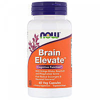 Витамины для мозга, Brain Elevate, Now Foods, 60 растительных капсул