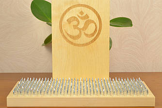 Дошка Садху з дерева зі знаком "Ом" для початківців з кроком 1 см + індивідуальна гравірування на замовлення
