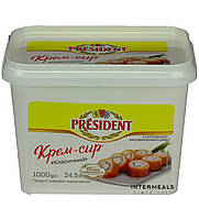 Крем-сыр ТМ " Президент " 24 %, 1 кг
